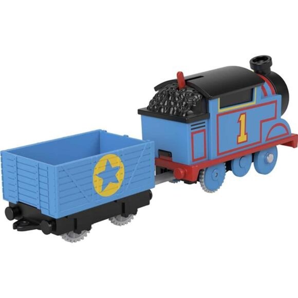 Thomas & Friends Motorized Toy Train Thomas Battery-Powered Engine with Cargo - Picture 6 of 7
